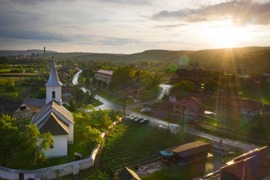 Panorama manjeg grada